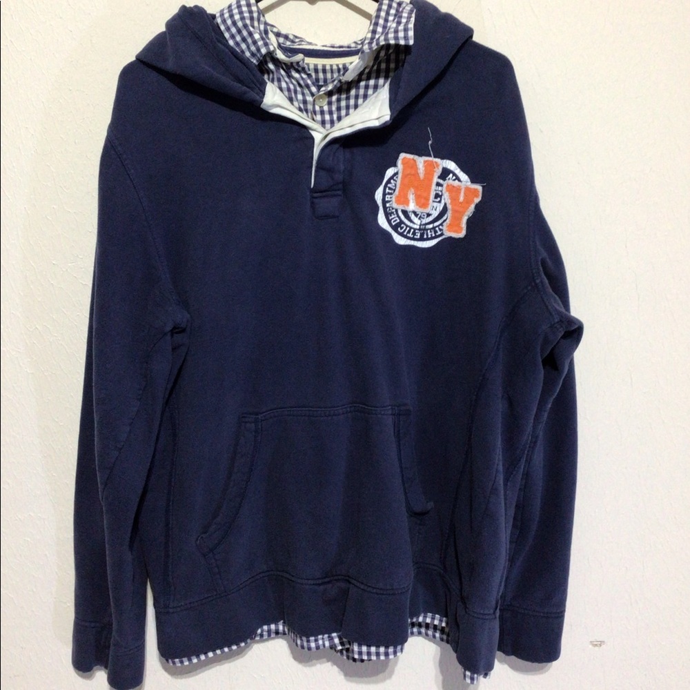 🌈🌈 Carbon Blue Hoodie with built in shirt